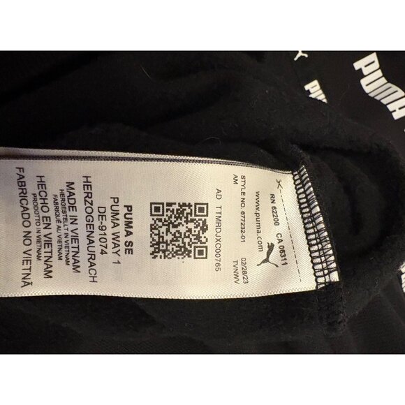 Puma Black Crewneck‎ Sweatshirt Casual Pullover Women’s Size S - Picture 7 of 7
